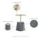 Manhattan Comfort Anderson Coffee Table, End Table 1.0, and End Table 2.0 in Cream and Grey - Set of 3 3-AT01-CRGY - alternate 3